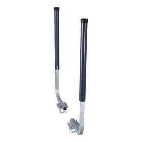 Boat Trailer Guides, 40 in/48 in Height Guide Poles, 2PCS High-Hardness Steel Trailer Guide-Ons, Adjustable Guide Poles with PVC Pipes, for Ski B