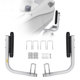 Marine Trailer Guide Set, 20.5' Flexibly Adjustable Poles, Pair of Steel Anti-Rust Guides, Durable Roller Support for Ski, Fishing