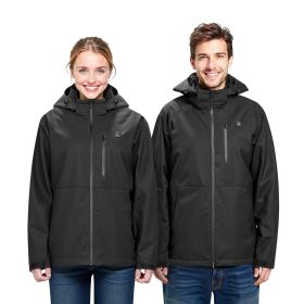 Heated Jacket for Women with 7.4V Battery, Soft Shell Electric Heating Coat (Clothing Size: Size M, Clothing Style: Women's Style)